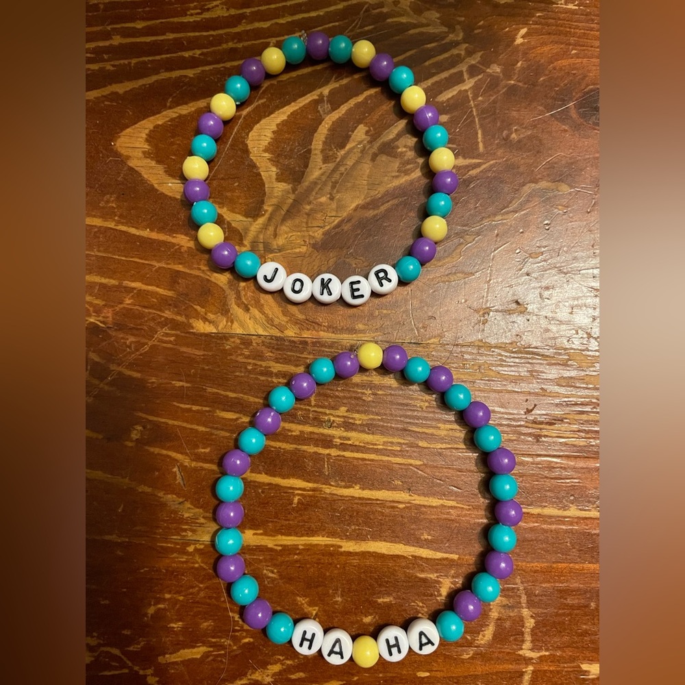 Joker from Batman inspired Bracelet Set